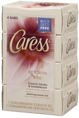 

Caress Endless Kiss Soap Bars Creamy - 4 ct(378 ml, Pack of 4)