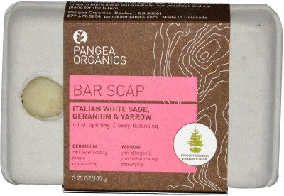 

Pangea Organics Italian White Sage with Geranium & Yarrow Bar Soap(105 g)
