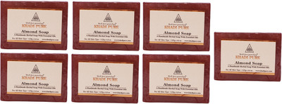 

Khadi Pure Natural Handmade Pure Almond Soap with essential Oil(875 g, Pack of 7)