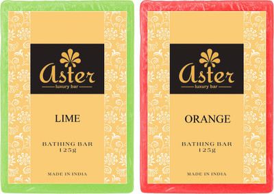 

Aster Luxury Lime Orange Natural Soap Combo(250 g, Pack of 2)