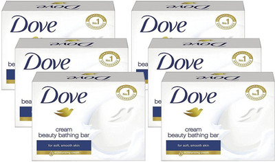 

Dove Cream Beauty Bathing Soap Bar pack of 6(300 g)