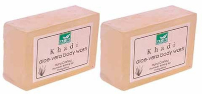 

Khadi Mauri Aloe Vera Soap - Pack of 2 - Premium Handcafted Herbal(250 g, Pack of 2)