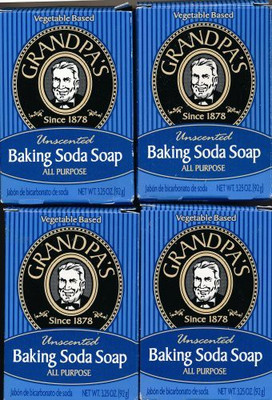 

Grandpa's BRANDS Baking Soda Soap 4 pack(93 g)