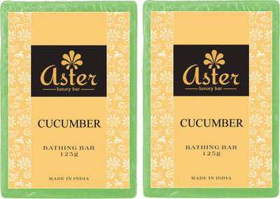 

Aster Luxury Cucumber Handmade Soap - Set of 2(250 g, Pack of 2)
