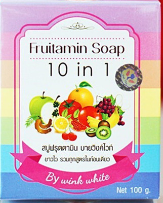 

Wink White Fruitamin Soap 10 in 1 WHITENING SKIN(100 g)