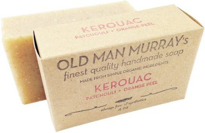 

Old Man Murray's Kerouac All-Natural Soap (2 Bars) - - Handmade w/ Simple Organic Ingredients - No Parabens Alcohol Petroleum Artificial Dyes or Fragrances(120 ml, Pack of 2)