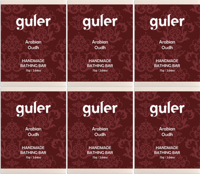 

Guler Guler Arabian Oudh Bathing Bar 75g - Pack of 6(450 g, Pack of 6)