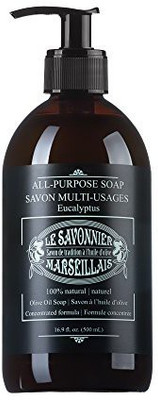

LSM Soaps Le Savonnier Marseillais All-Purpose Liquid Counter Top Soap Eucalyptus(507 ml)