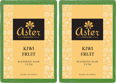 

Aster Luxury Handmade Kiwi Fruit Soap 125g - Pack of 2(250 g, Pack of 2)