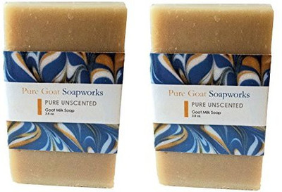 

Pure Goat Soapworks Unscented Goat Milk Soap 2-pack(114 ml, Pack of 2)