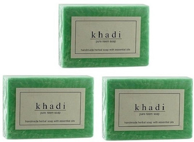 Khadi Herbal NaturalNeem Soap -pack of 3(270 g, Pack of 3)
