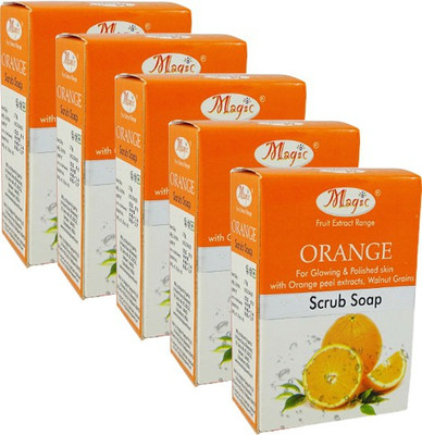 

Nature's Orange Scrub Soap Pack of 5(75 g)