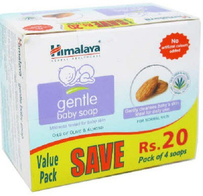 Himalaya Gentle Baby Soap Value Pack (300 g)(300 g, Pack of 4) available at flipkart for Rs.189