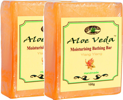 

Aloe Veda Moisturising Bathing Bar - Ylang Ylang - Pack of 2(200 g, Pack of 2)