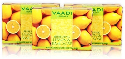 

Vaadi Herbals Value Pack of 3 Refreshing Lemon & Basil Soap(225 g, Pack of 3)