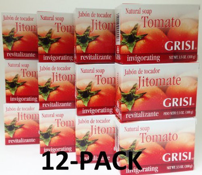 

Grisi 12pk - Tomato Soap - Jabon de Jitomate(105 ml)