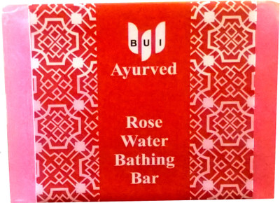 

BUI Ayurved Rose Water Bathing Bar(125 g, Pack of 3)