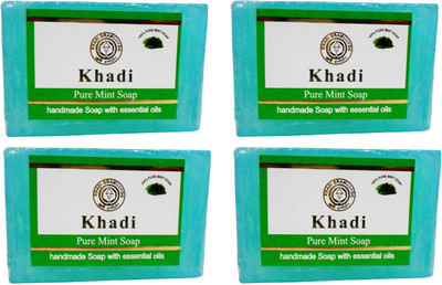 

Khadi Herbal NaturalPure Mint Soap(500 g, Pack of 4)