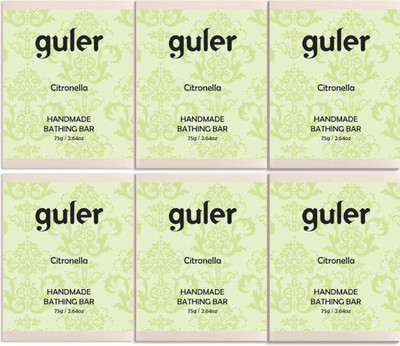 

Guler Guler Citronella Bathing Bar 75g - Pack of 6(450 g, Pack of 6)