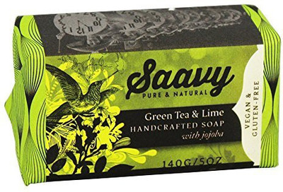 

Saavy Naturals - Jojoba Handcrafted Soap - (Green Tea and Lime)(140 g)