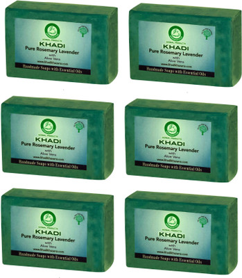 

Khadi Herbal NaturalPure Rosemary Lavender soap(750 g, Pack of 6)