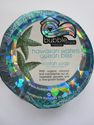 

Bubble Shack Hawaii Loofah Glycerin Soap Waters Ocean Bliss 4 Bars(100 g, Pack of 4)