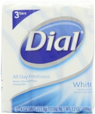 

Dial White Antibacterial Soap Bar Bars 3-Count (Pack of 3)(339 g, Pack of 3)