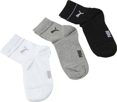 Puma Women's Solid Crew Length Socks(Pack of 3) available at flipkart for Rs.299