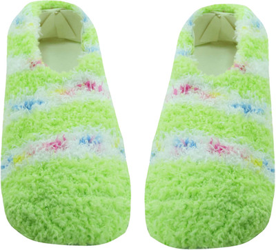 

Neska Moda Baby Boys & Baby Girls Striped Peds/Footie/No-Show, Green