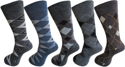 RC. ROYAL CLASS Men Self Design Mid-Calf/Crew