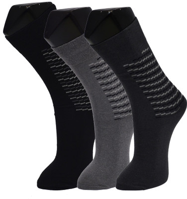 

Welwear Men's Graphic Print Mid-Calf/Crew(Pack of 3, Multicolor