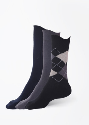 PETER ENGLAND Men Mid-Calf/Crew(Pack of 3)