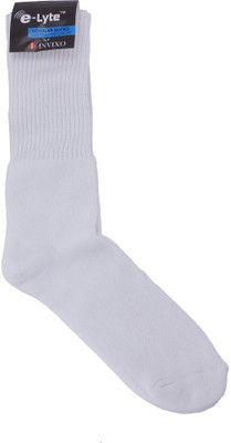 E-Lyte Ess-9111 White Boys Solid Quarter Length socks available at flipkart for Rs.65