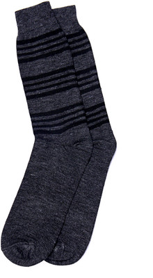 

Graceway Men's Striped Knee High, Grey