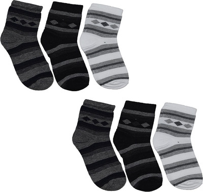 Ishaya Stores Men Striped Ankle Length(Pack of 6)
