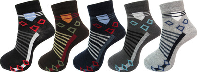 RC. ROYAL CLASS Men Self Design Ankle Length(Pack of 5)
