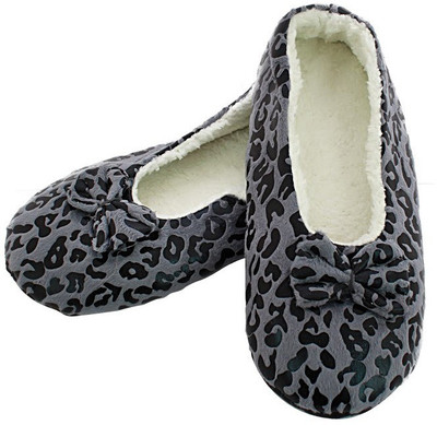 

Feather Leather Women's Printed Peds/Footie/No-Show, Grey-w