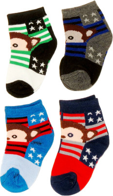 

Neska Moda Baby Boys & Baby Girls Solid Ankle Length(Pack of 4, Multicolor