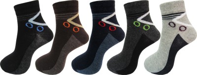 RC. ROYAL CLASS Men Self Design Ankle Length(Pack of 5)