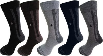 RC. ROYAL CLASS Men Self Design Mid-Calf/Crew