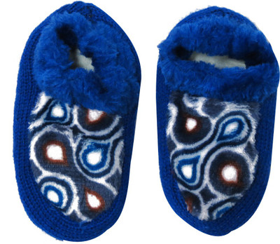 

Neska Moda Boys & Girls Geometric Print Peds/Footie/No-Show, Black;blue