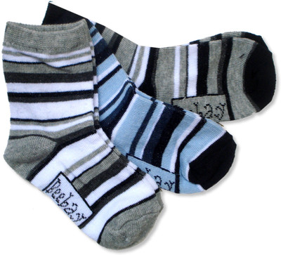 

Beebay Boys Striped Ankle Length(Pack of 3), Multi-color
