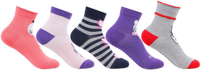 

Bonjour Girl's Self Design Mid-Calf/Crew, Multicolor