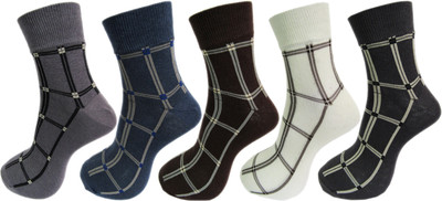 RC. ROYAL CLASS Men Self Design Ankle Length(Pack of 5)