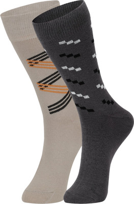 DUKK Men Printed, Solid Calf Length