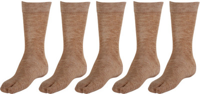 KHI Women Solid Mid-Calf/Crew(Pack of 5)