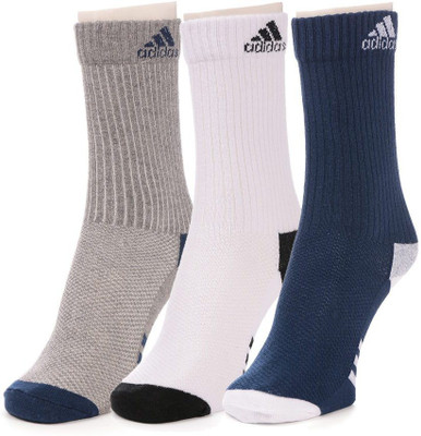 ADIDAS Men Mid-Calf/Crew(Pack of 3)
