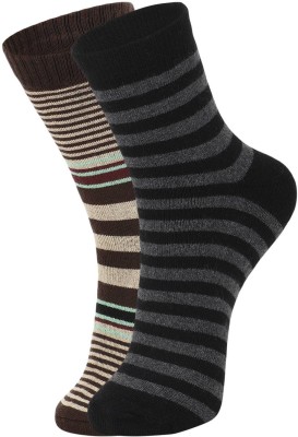 DUKK Men Striped Mid-Calf/Crew