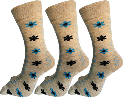 RC. ROYAL CLASS Women Self Design Mid-Calf/Crew