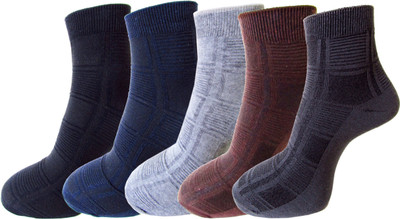 RC. ROYAL CLASS Men Self Design Ankle Length(Pack of 5)